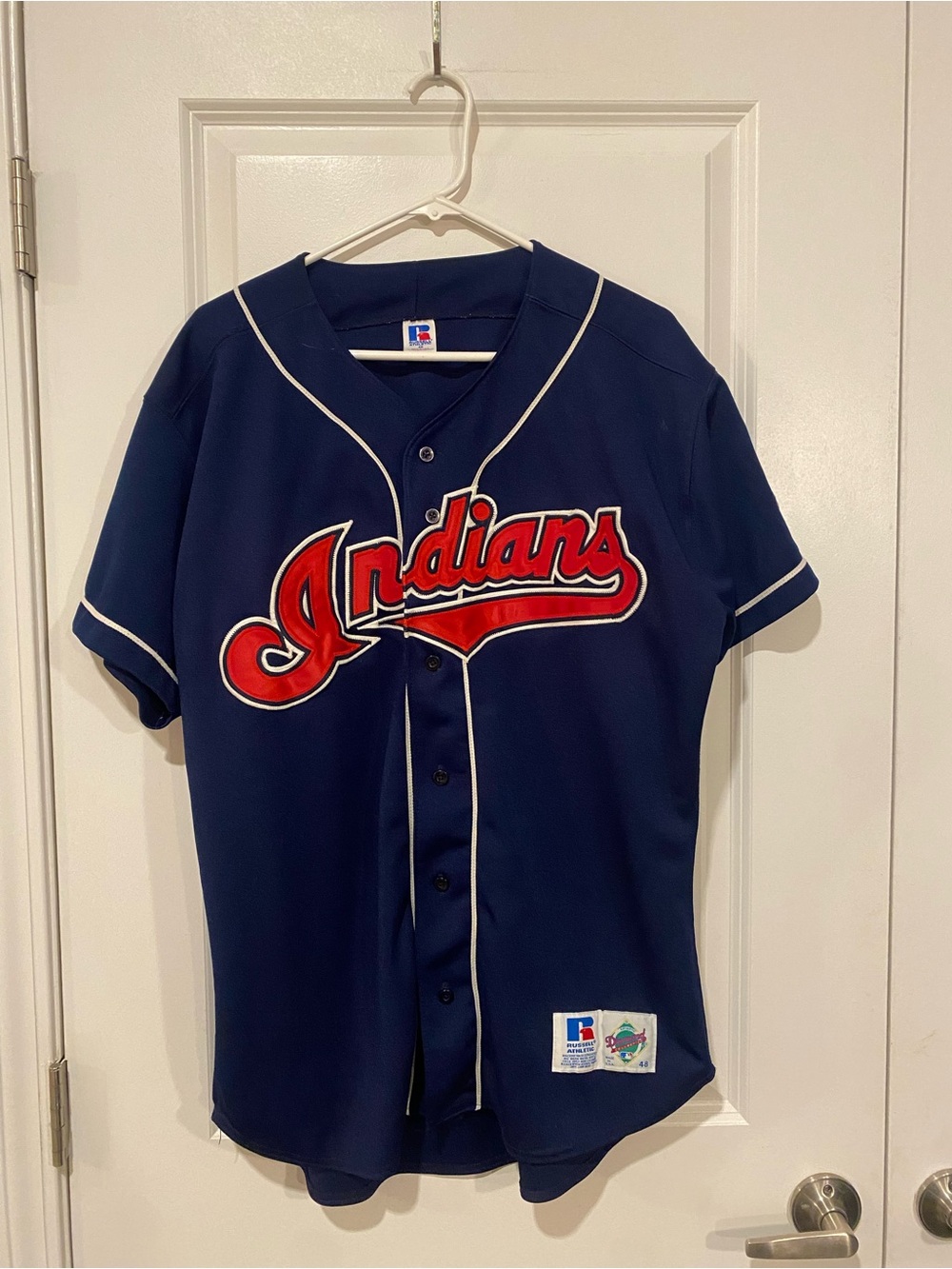 Russell Diamond Collection Cleveland Indians Baseball Jersey